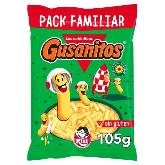 SNACK GUSANITOS BLANCOS RISI 105G