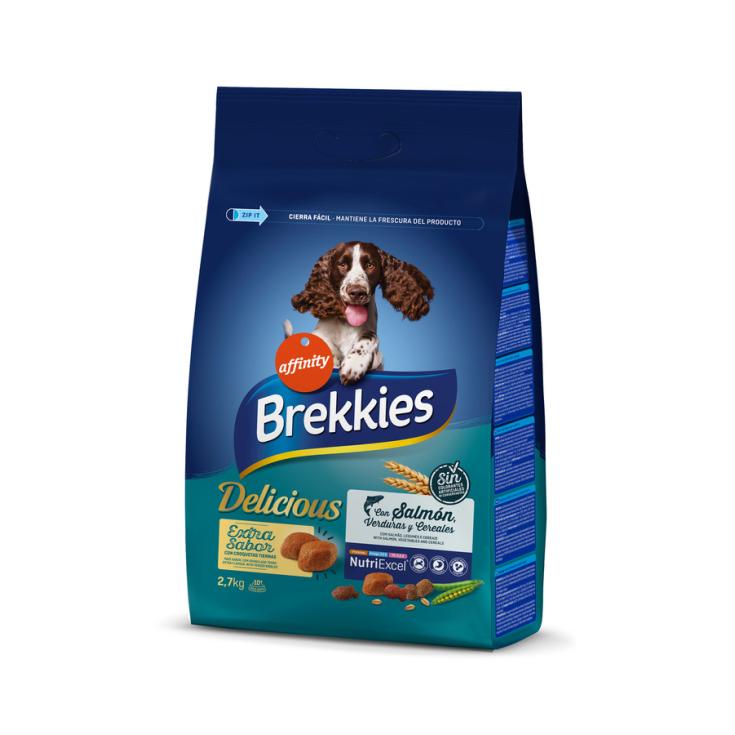 COMIDA SECA PERRO DELICIOUS SALMÓN BREKKIES 2.7KG