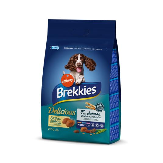 COMIDA SECA PERRO DELICIOUS SALMÓN BREKKIES 2.7KG