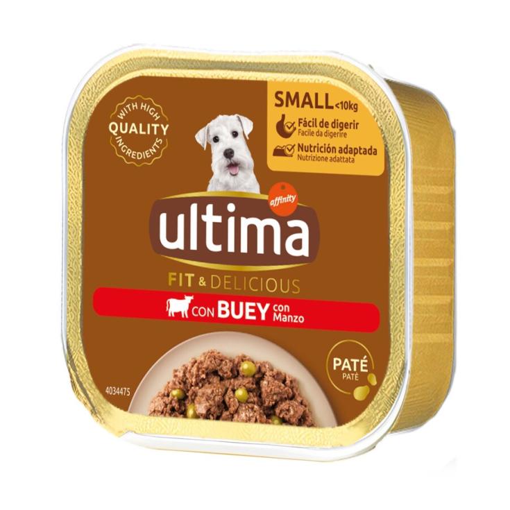 COMIDA HUMEDA PERRO MINI BUEY TARRINA ULTIMA 150G