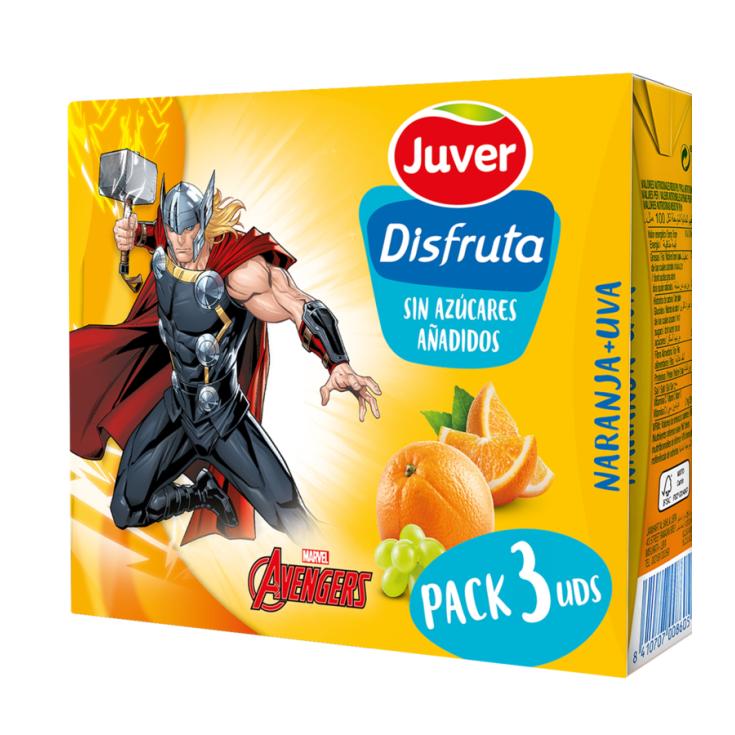 NÉCTAR NARANJ / UVA S/AZUC DISFRUTA JUVER P3 200ML/U