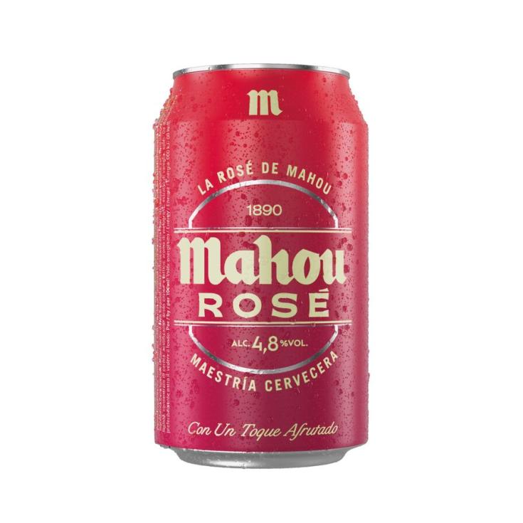 CERVEZA ROSE LATA MAHOU 330ML