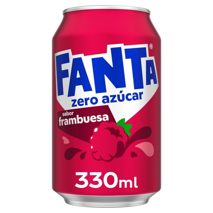 REFRESCO FRAMBUESA S/AZUCAR LATA FANTA 330ML