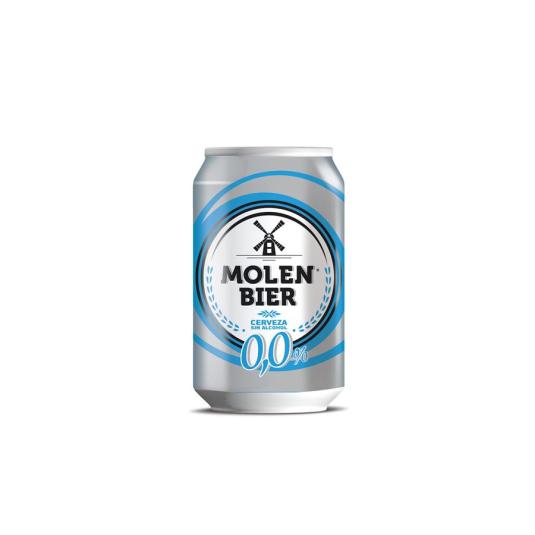 CERVEZA RUBIA 0.0 LATA MOLLEN BIER 330ML/U