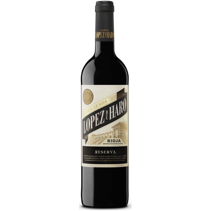 VINO TINTO RESERVA DO RIOJA HACIENDA LOPEZ DE HARO 750ML