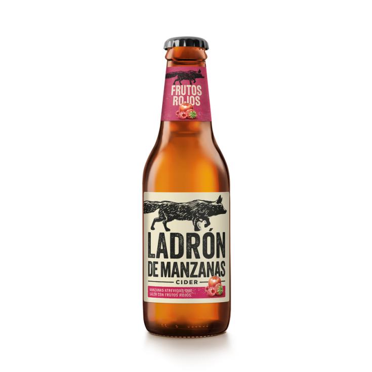 CIDER FRUTOS ROJOS BOTELLIN LADRON DE MANZANAS 250ML