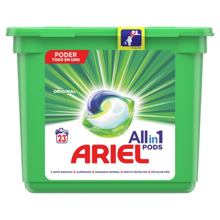 Ariel Pods Active detergente lavadora cápsulas ropa 12 lavados