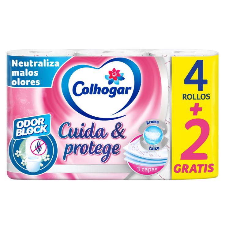 PAPEL HIGIENICO ODOR BLOCK COLHOGAR 4+2