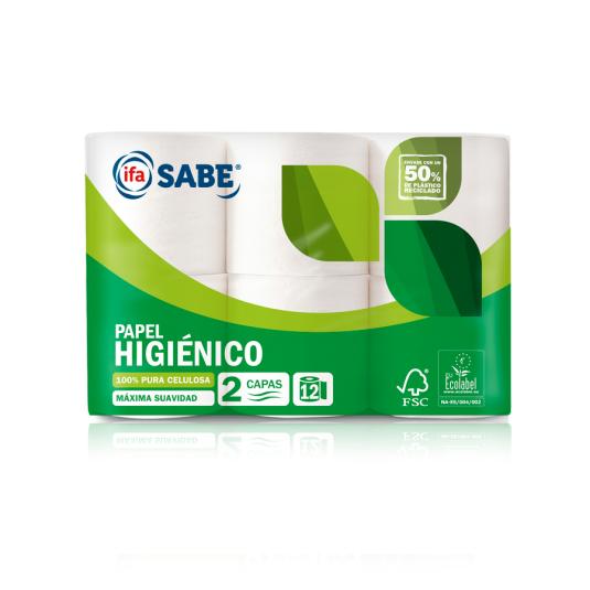 PAPEL HIGIENICO  IFA SABE 2C.12ROLLOS