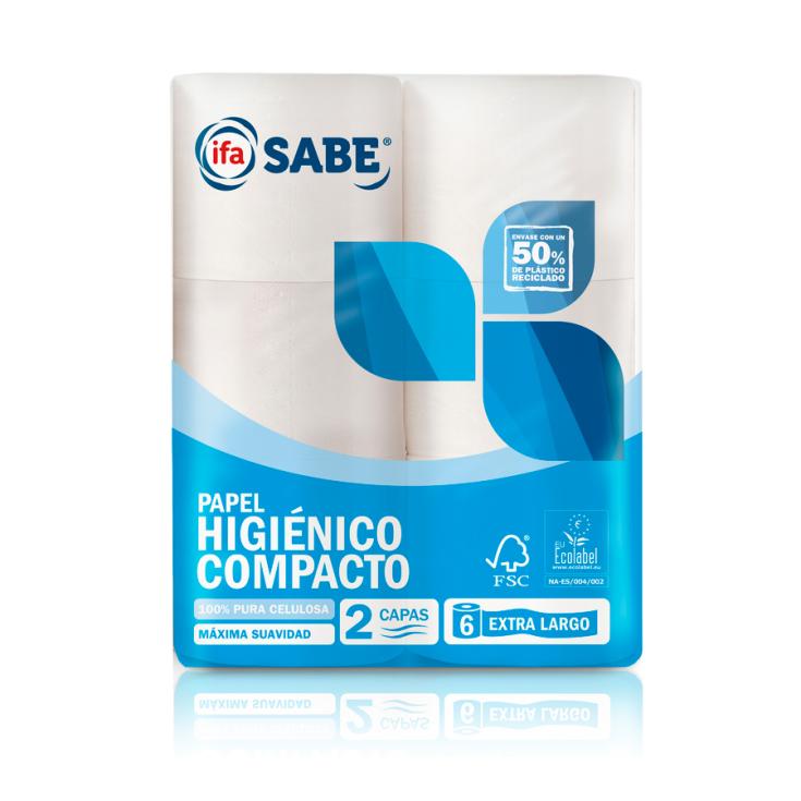 PAPEL HIGIENICO COMPACTO 2 CAPAS IFA SABE P6