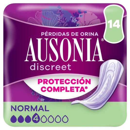 COMPRESA INCONTINENCIA NORMAL DISCREET AUSONIA  P14