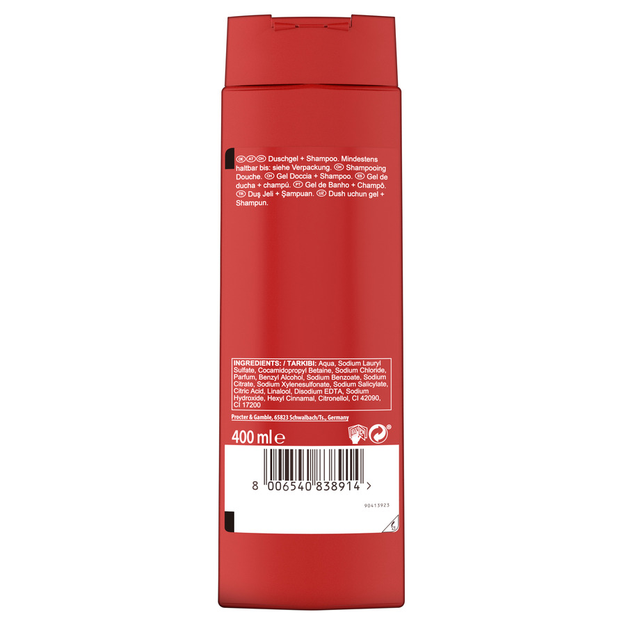 GEL/CHAMPU 2 EN 1 CAPTAIN OLD SPICE 400ML