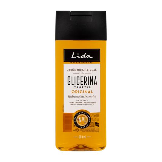 JABÓN LÍQUIDO NATURAL DE GLICERINA LIDA 600ML