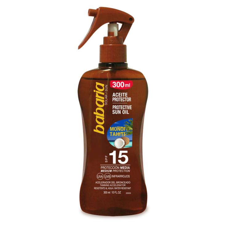 ACEITE SOLAR MONOI TAHITI FS15 SPRAY BABARIA 300ML