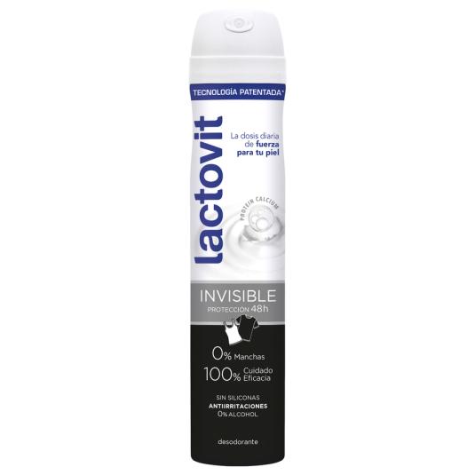 DESODORANTE SPRAY INVISIBLE LACTOVIT 200ML