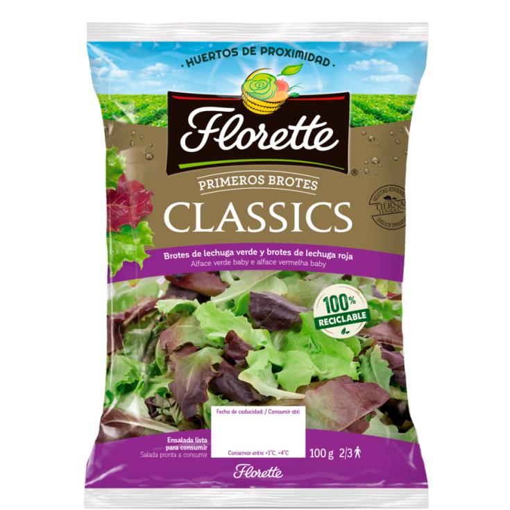 ENSALADA CLASSIC PRIMEROS BROTES FLORETTE 100G