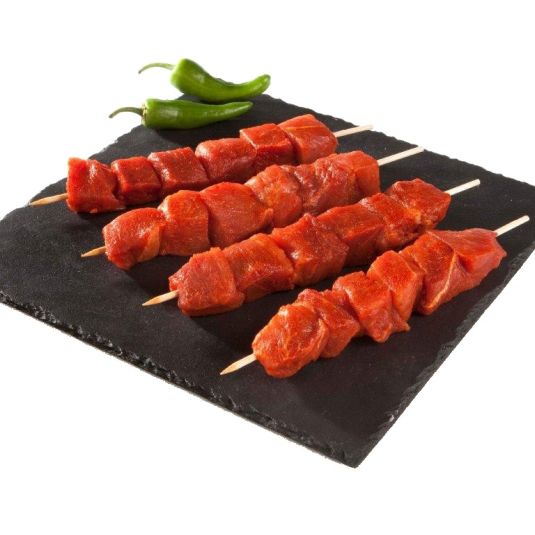 PINCHO MORUNO ROJO DE CERDO 90GR UNIDAD