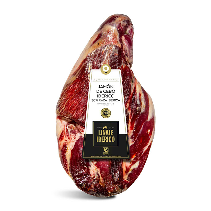 CENTRO JAMON CEBO 50% IBERICO LINAJE