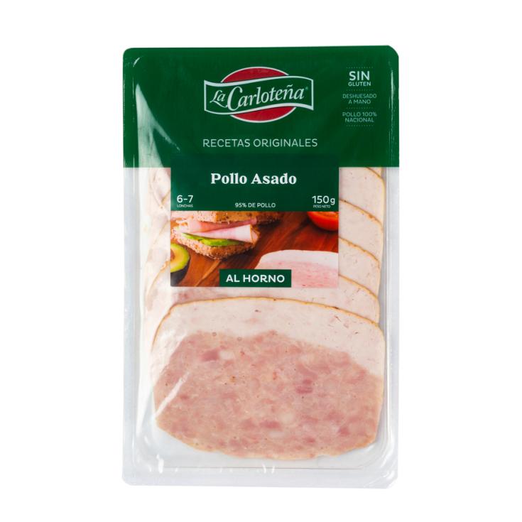 POLLO ASADO HORNO LONCHAS LA CARLOTEÑA 150G