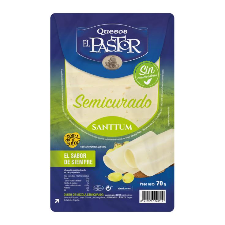 QUESO SEMICURADO MEZCLA LONCHAS EL PASTOR 70G