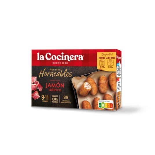 CROQUETAS HORNEABLES JAMON LA COCINERA 340G