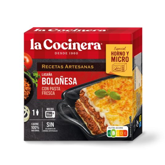 LASAÑA BOLOÑESA LA COCINERA 280G