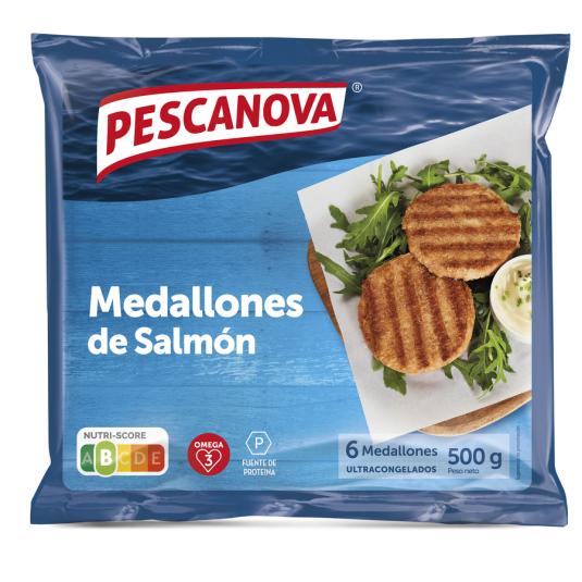 MEDALLONES DE SALMÓN PESCANOVA 500G