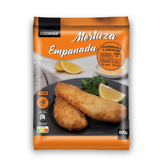 MERLUZA EMPANADA HORNEABLE COCINARTE 600G