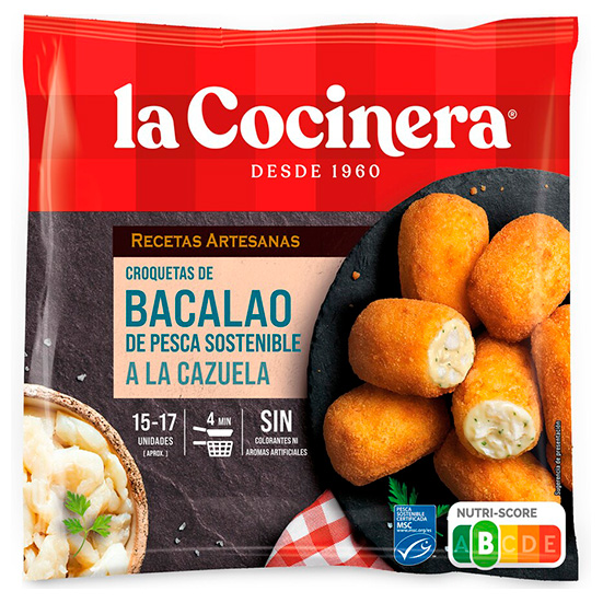 CROQUETA ARTESANA BACALAO COCINERA 500G