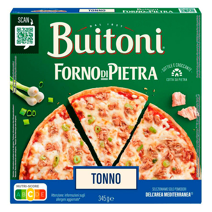 PIZZA TONNO FORNO DI PIETRA BUITONI 345G