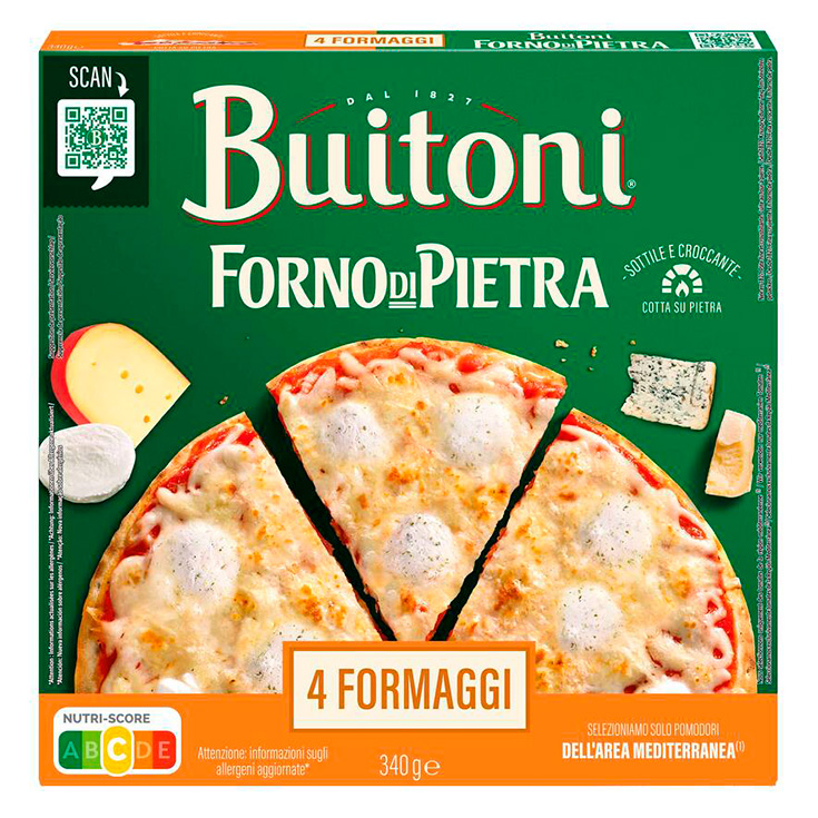 PIZZA 4 FORMAGI HORNO DE PIEDRA BUITONI 350G