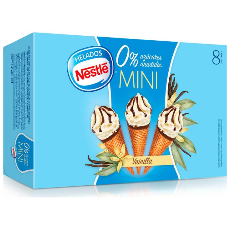 MINI CONO S/AZUCAR VAIN/CHOC NESTLE P8 60ML/U